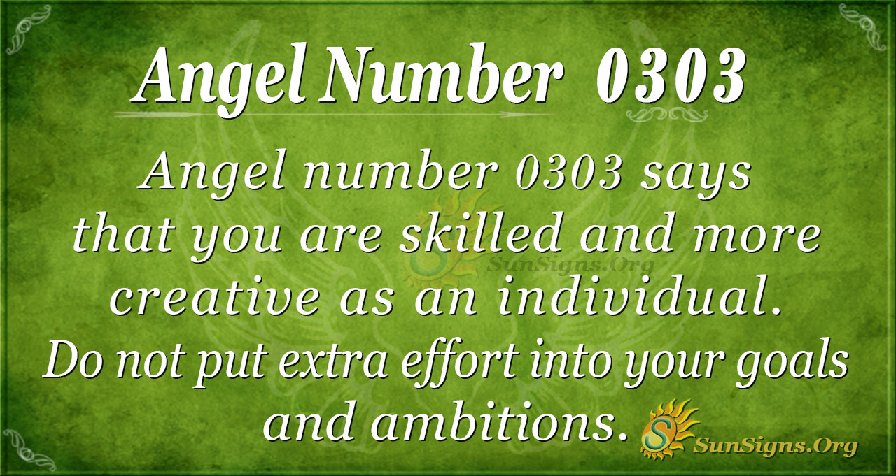 Angel Number 303 Angel number 303